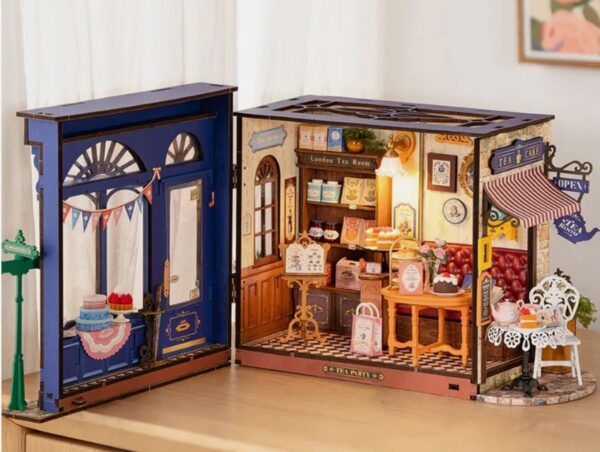 Rolife Leisure Time Tea Room DIY Miniature Dollhouse Model DG171 - Image 2