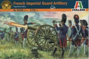ITALERI 6135 1/72 NAPOLEONIC WARS FRENCH IMPERIAL GUARD ARTILLERY 16 GUNNERS 4 GUNS