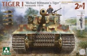 TAKOM 2201 1/35 `Michael Wittmann`s Tiger I` Normandy '44 + 1/16 Wittmann Figure Overlord