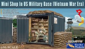 GECKO MODELS 35GM0118 1/35 Mini Shop In US Military Base Vietnam War Era Plastic Model Kit