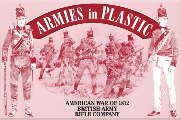 ARMIES IN PLASTIC 5505 1/32 American War of 1812 British Army Rifle Company 16 FIGURES