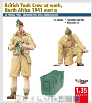 Mirage-Hobby 350013 1/35 British Tank Crew At WORK, North Africa 1941 (Part 2) BRITISH ARMY BATTLE SCHOOL