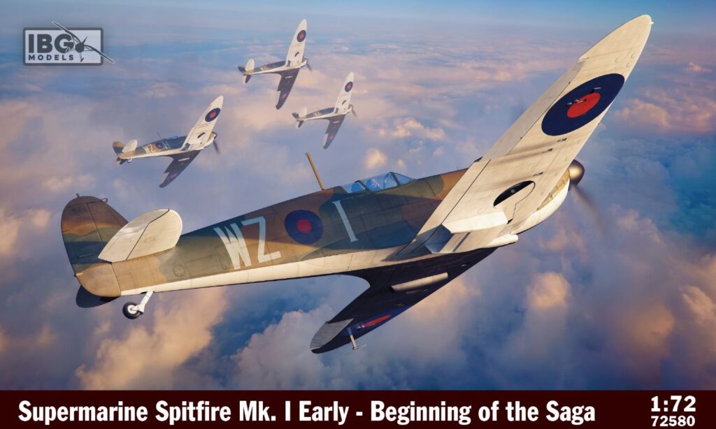 Kit Modèle Supermarine Spitfire Mk.I 1:72 Tamiya TA60748 - Maquette Neuve à Monter