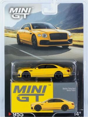 MINI GT 00955-BL 1/64 BENTLEY FLYING SPUR MONACO YELLOW (LHD) BLISTER PACKAGING