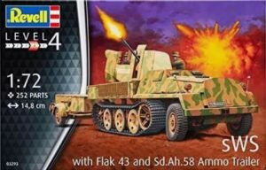 REVELL 03293 1/72 German Half-track w/ 3.7cm FlaK43 AA Gun Model Kit