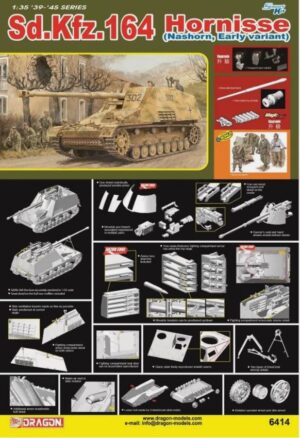 Dragon 6414 1:35 Sd.Kfz.164 Hornisse (Nashorn, Early Variant)