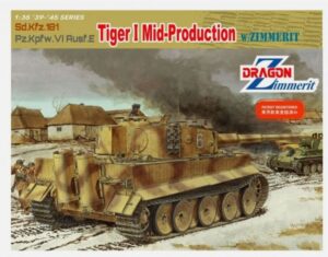 Dragon Models 6700 1:35 Sd.Kfz 181 Pz.Kpfw.VI Ausf.E Tiger I Mid-Prod w/Zimmerit Kit