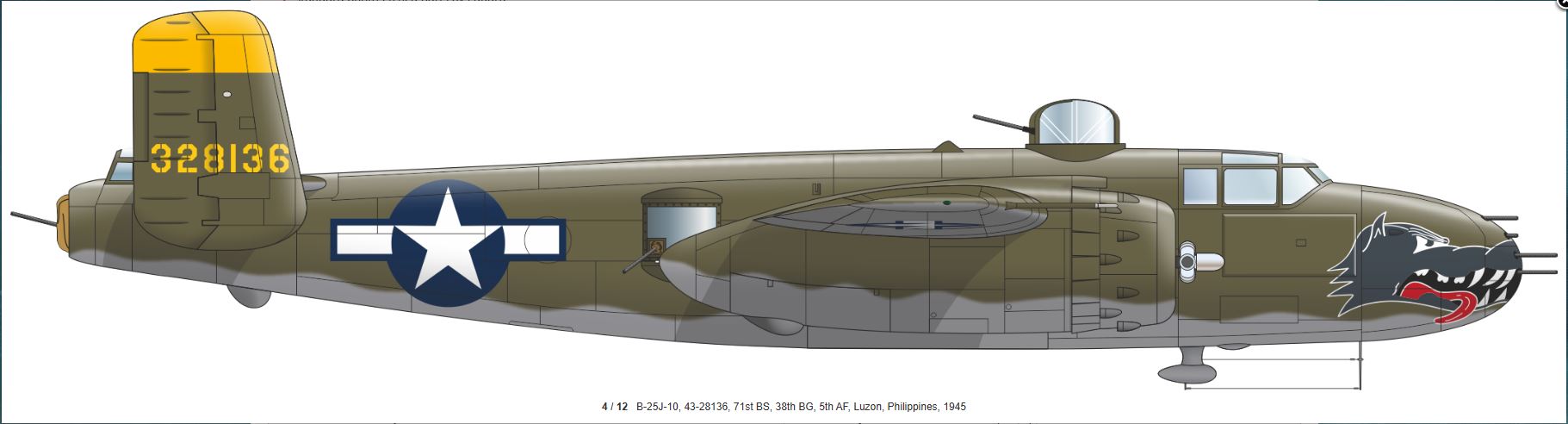 EDUARD 548001 1/48 North American B-25J Mitchell Strafer Pacific WW2 Due March 2026 - Image 6
