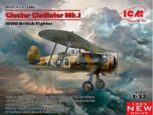 ICM 32040 1/32 WWII British Gloster Gladiator Mk I Fighter