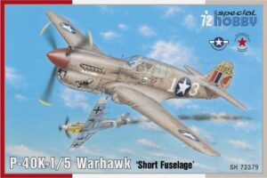 Special Hobby SH72379 1:72 P-40K-1/5 Warhawk USAAF Fighter with Soviet Marking Option