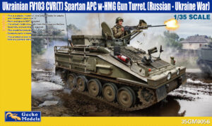 GECKO MODELS 35GM0056 Ukrainian FV103 CVRT Spartan APC w HMG Turret Dur Qtr 1 2026