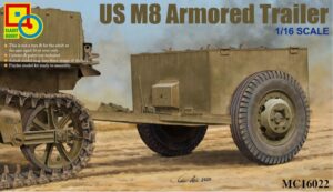Classy Hobby MC16022 1/16 US M8 Armored Trailer Assembly Model Kit