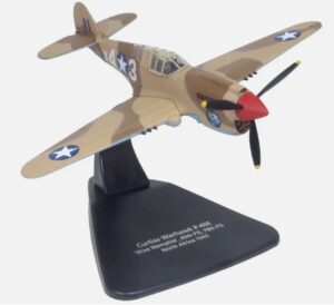 OXFORD AC127 1/72 1943 CURTISS P40-F WARHAWK X43 MISS MEMPHIS N.AFRICA