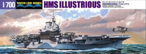 Aoshima 06958 1/700 British Aircraft Carrier HMS ILLUSTRIOUS Battle of Taranto SINK THE BISMARCK