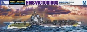 Aoshima 06962 1/700 HMS Victorious British Aircraft Carrier WATERLINE Model Kit SINK THE BISMARCK