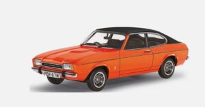 Corgi Vanguard VA15401 1/43 Ford Capri Mk2 3.0 Ghia Automatic Sebring Red