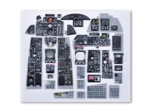 ZOUKEI MURA SWS48-15-M02 1/48 F-4E Late 3D Acrylic Instrument Panels Set