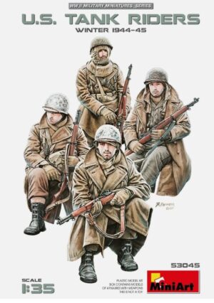 Miniart 53045 1/35 U.S. Tank Riders (Winter 1944-45) PLASTIC MODEL KIT