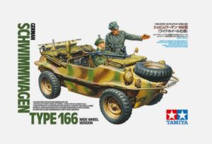 Tamiya 35393 1/35 Schwimmwagen Type 166 Wide Wheel Model Kit