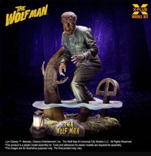 X-Plus 411-200150CP The Wolf Man Lon Chaney Jr. 1:8 Universal Monster Series Plastic Model Kit