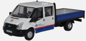 Oxford Diecast 76TPU003 1/76 Ford Transit Dropside London Underground OO Gauge