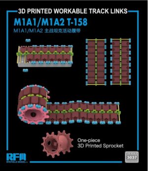 RYE FIELD 3037 1/35 MIA1 T-156 3D PRINTED WORKABLE TRACK LINKS