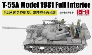 RYE FIELD 5155 1/35 T-55A Tank 1981 Full Interior Workable Suspension & Track