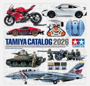 Tamiya 64463 Model Kit Catalogue/Catalog 2026, (English/German/French/Spanish
