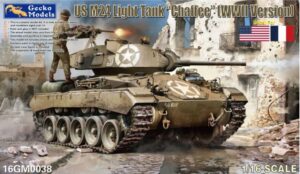 Gecko 16GM0038 1/16 US M24 Light Tank Chaffee WWII Model Kit Due QTR 2 2026