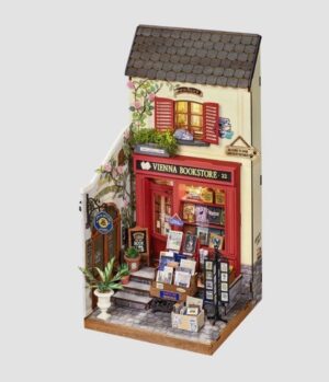 Rolife Vienna Bookstore DIY Miniature Dollhouse DG183