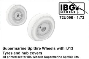 IBG 72U096 1/72 Supermarine Spitfire Wheels with IJ13 Tyres and Hub Covers