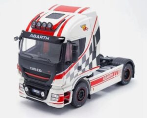 IXO TUNING PT01 1/43 2016 IVECO STRALIS HI-WAY TRUCK IN RED & WHITE "ABARTH" LIVERY