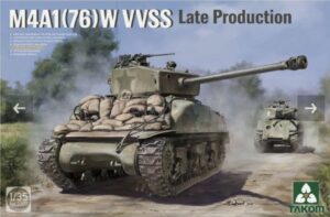 Takom 2207 1/35 US Army M4A1(76w) VVSS Sherman Late Production Scale Model Kit