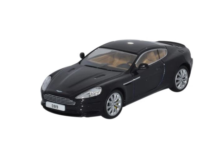 Oxford Diecast AMDB9002 1/43 Aston Martin DB9 Coupe - Onyx Black