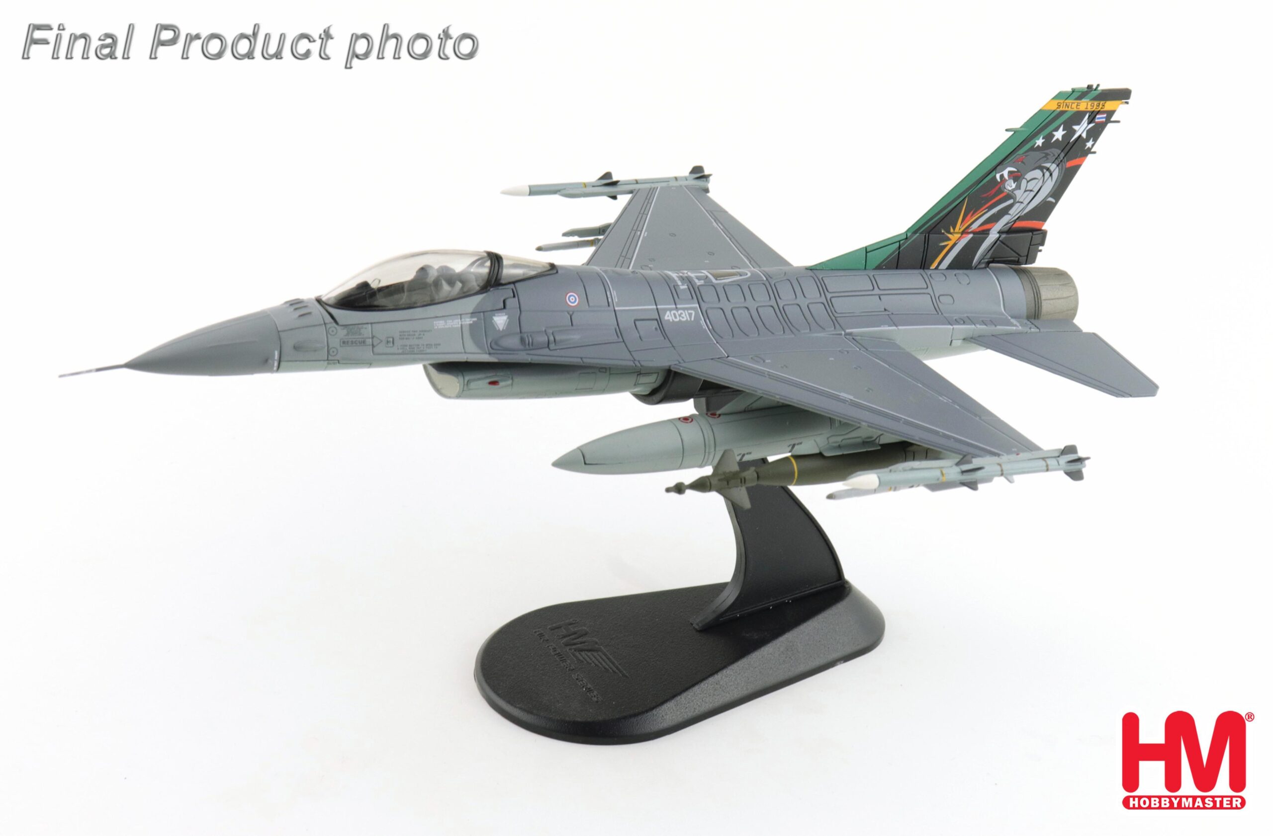 HOBBY MASTER 1/72 F-16A ROYAL THAI AF 403 SQN 20TH ANNIVERSARY SHCEME 2016