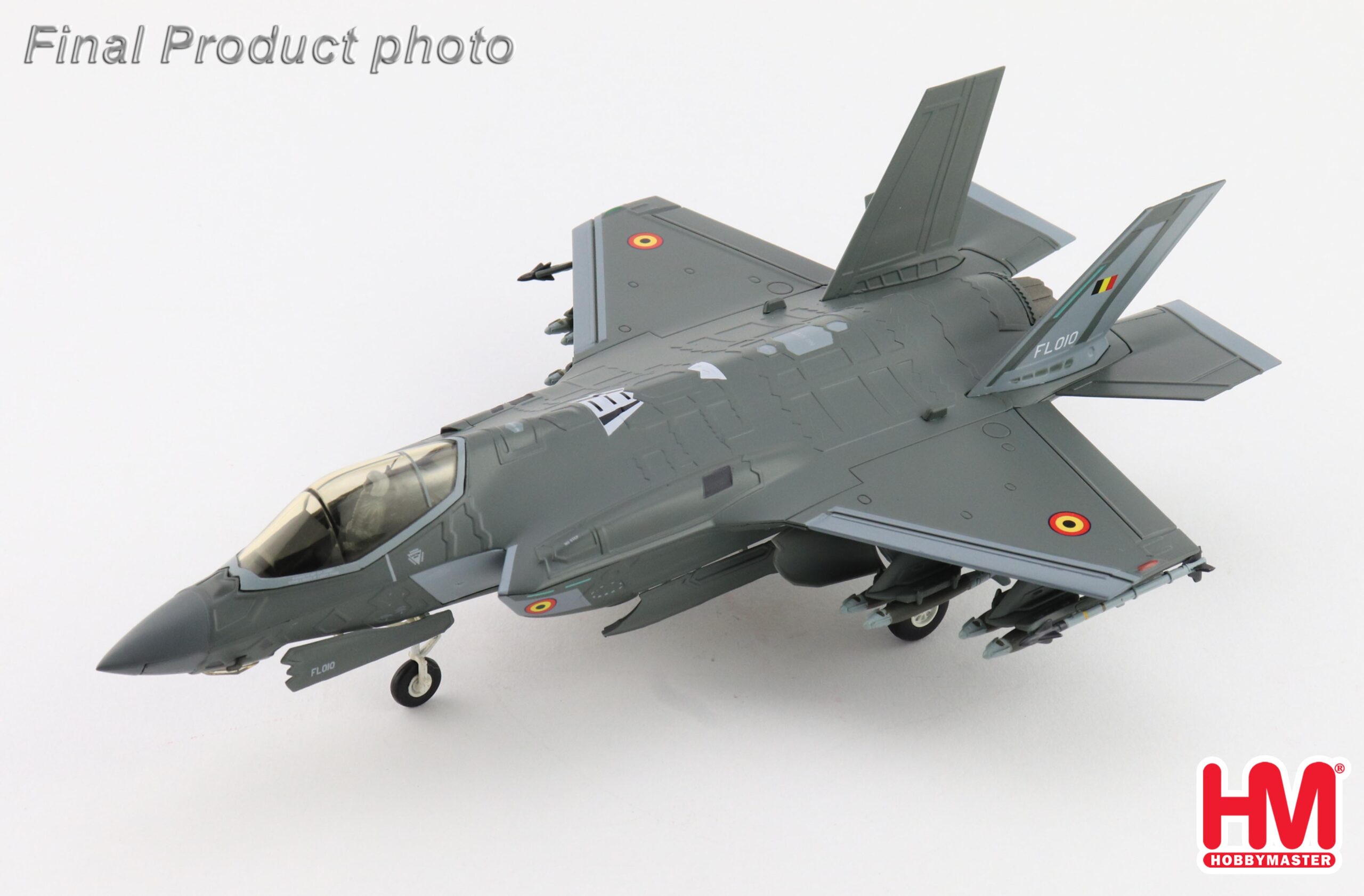 HOBBY MASTER 1/72 F 35A LIGHTNING II BELGIUM AIR FORCE FLORENNES AB 13 OCTOBER 2025 WITH 2 X B61 NUCLEAR BOMB - Image 4