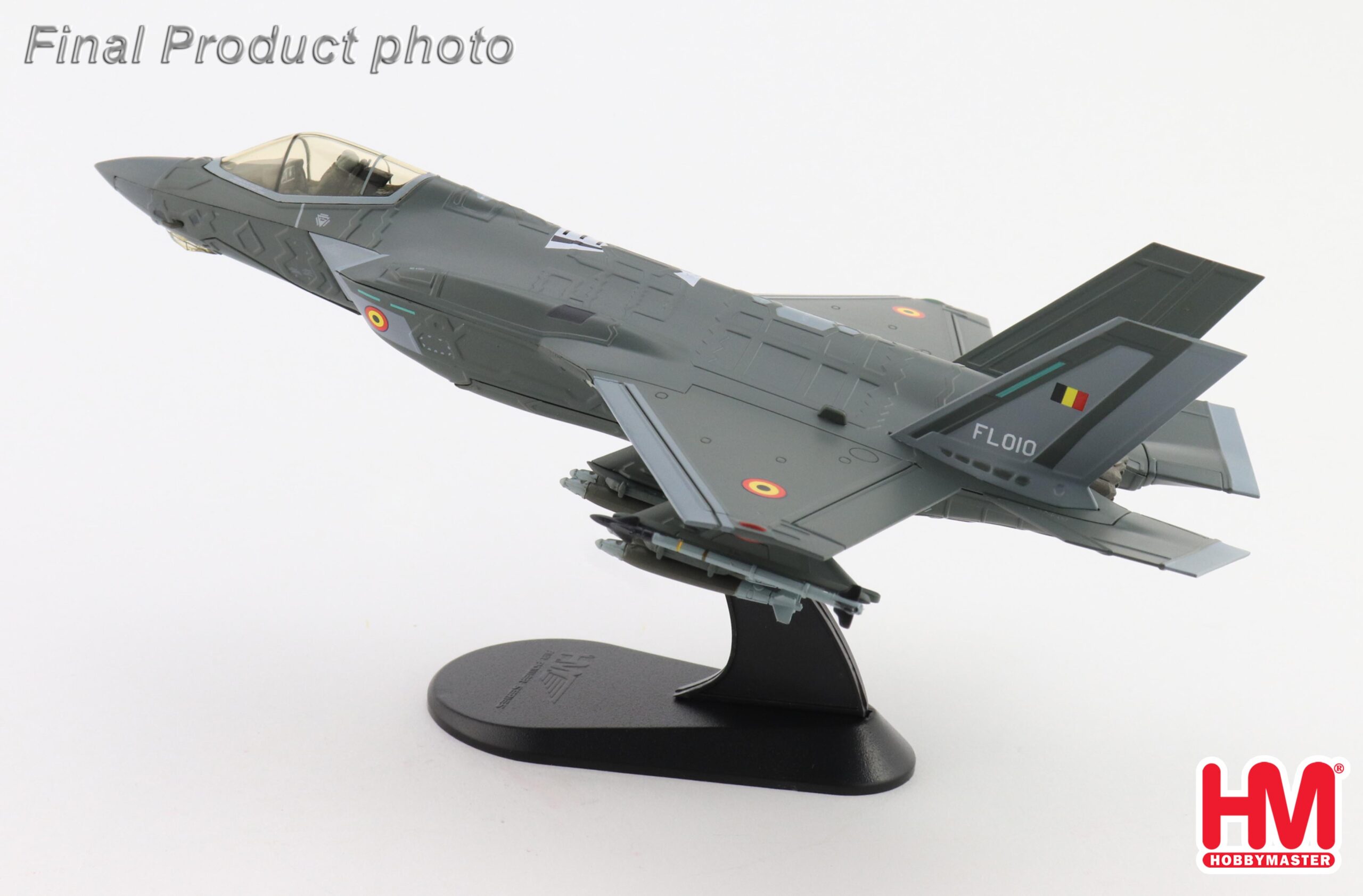 HOBBY MASTER 1/72 F 35A LIGHTNING II BELGIUM AIR FORCE FLORENNES AB 13 OCTOBER 2025 WITH 2 X B61 NUCLEAR BOMB