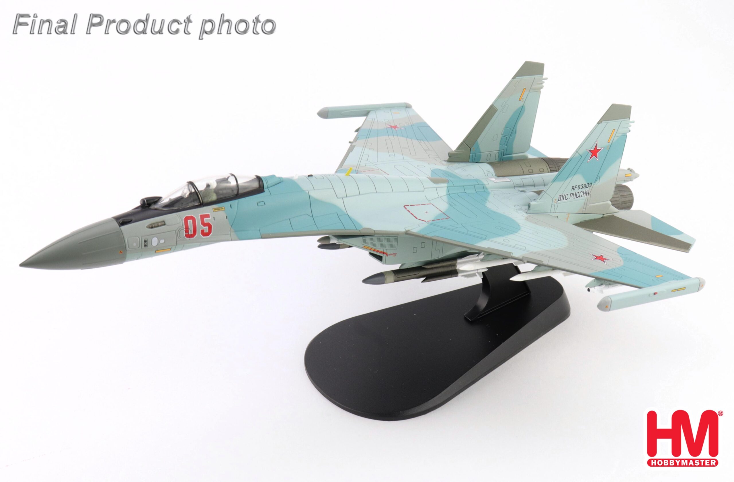 HOBBY MASTER 1/72 SU-35S FLANKER E RUSSIAN AIR FORCE 2025 WITH KHIBINY-U ECM PODS