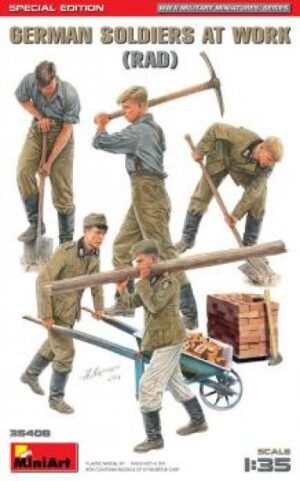 MINIART MIN35408 1/35 GERMAN SOLDIERS AT WORK SPECIAL EDITION