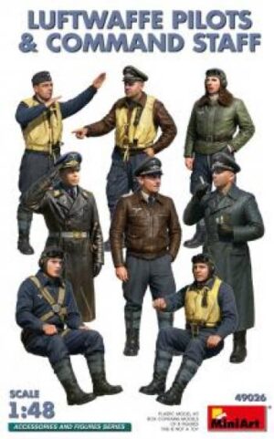 MINIART MIN49026 1/48 LUFTWAFFE PILOTS AND COMMAND STAFF