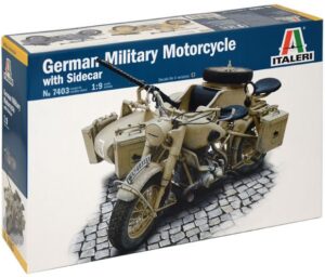 ITALERI IT7403 1/9 BMW R75 BIKE AND SIDECAR